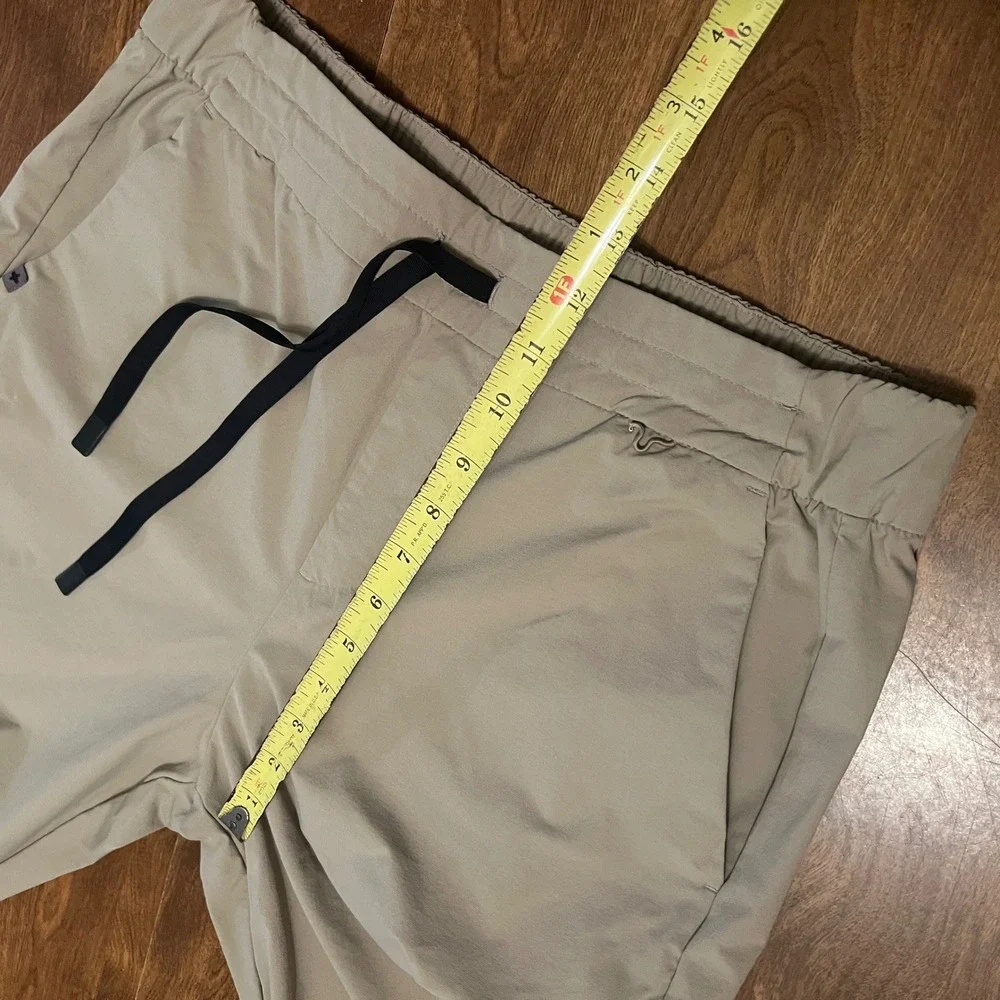 FIGS Mens Technical Scrub Pants Trousers Tan Khaki Large Tall Drawstring